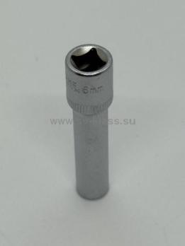 Головка 1/4" 6мм( 6 граней ) высокая Тайвань