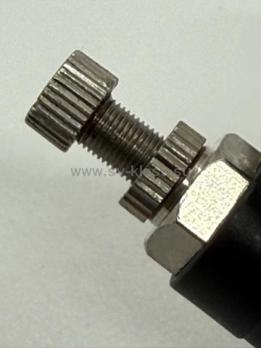 Фитинг цанговый регулятор расхода воздуха L-обр 1/4-8 нар.р.