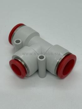 Фитинг цанговый тройник 12x16x16мм