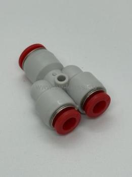 Фитинг цанговый тройник-разветвитель 6x4х4мм