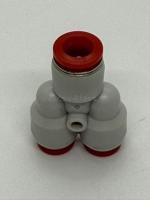 Фитинг цанговый тройник-разветвитель 8x6х6мм