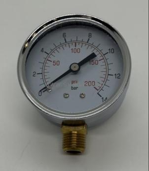 Манометр 1/4" D63мм нижний вход 0-14bar